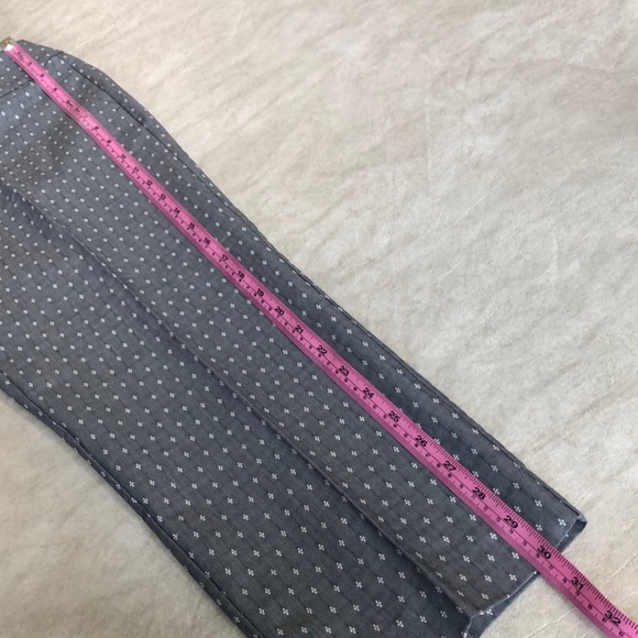 Ann Taylor Women's Curvy Cropped Leg Trouser Pants Gray White Diamond Size 2P - Picture 6 of 14